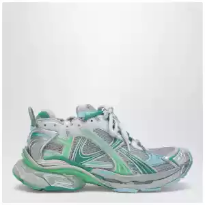Balenciaga Runner Sneakers in grey, green and blue