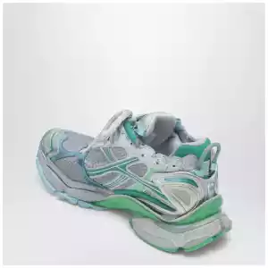 Balenciaga Runner Sneakers in grey, green and blue