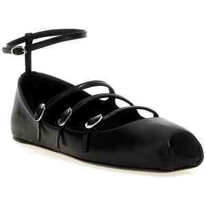 Alexander McQueen Leather Strap Ballet Flats