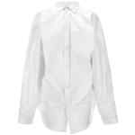Balenciaga Asymmetric Shirt With Logo Embroidery