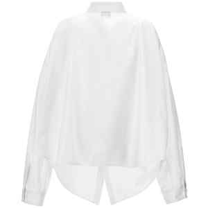Balenciaga Asymmetric Shirt With Logo Embroidery
