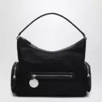 Stella McCartney Dartmoor shoulder bag in ECONYL, ultra black