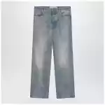 Valentino Medium blue washed-effect jeans
