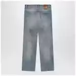 Valentino Medium blue washed-effect jeans