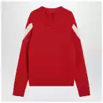 Valentino Red sweater with Vlogo on bow