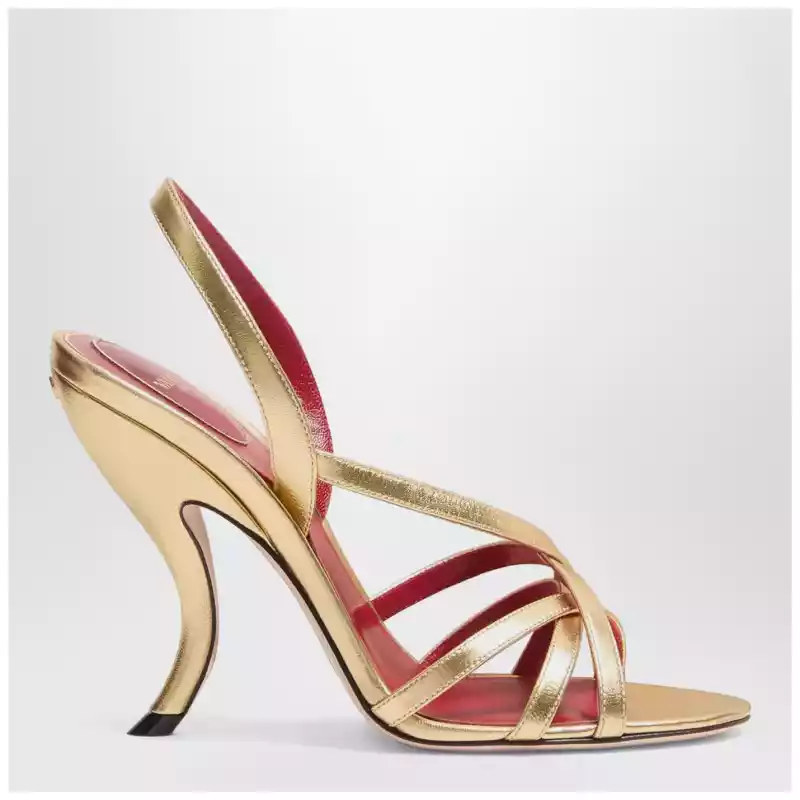 Valentino Garavani Fetishique sandals gold leather