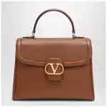 Valentino Garavani Large shoulder bag 9TO5 tobacco
