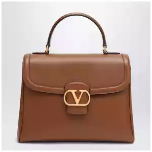 Valentino Garavani Large shoulder bag 9TO5 tobacco