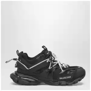 Balenciaga Low Track Sneakers in black and white