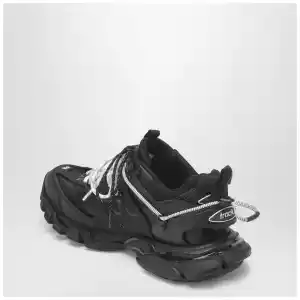 Balenciaga Low Track Sneakers in black and white