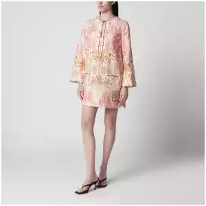 ZIMMERMANN Pink Aster tunic mini dress