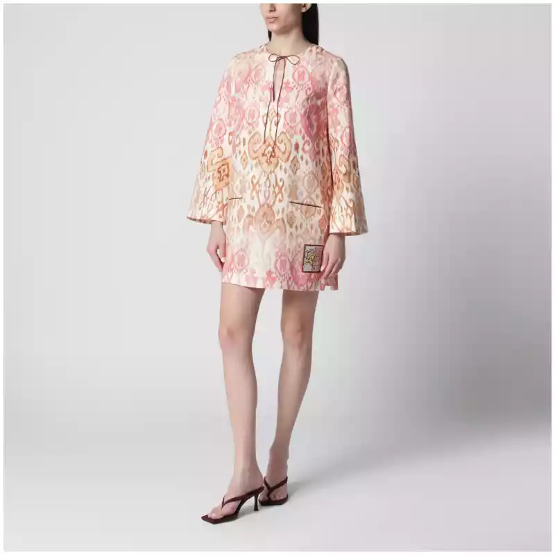 ZIMMERMANN Pink Aster tunic mini dress