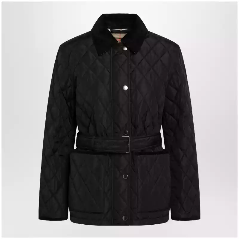 Burberry Black quilted nylon jacket