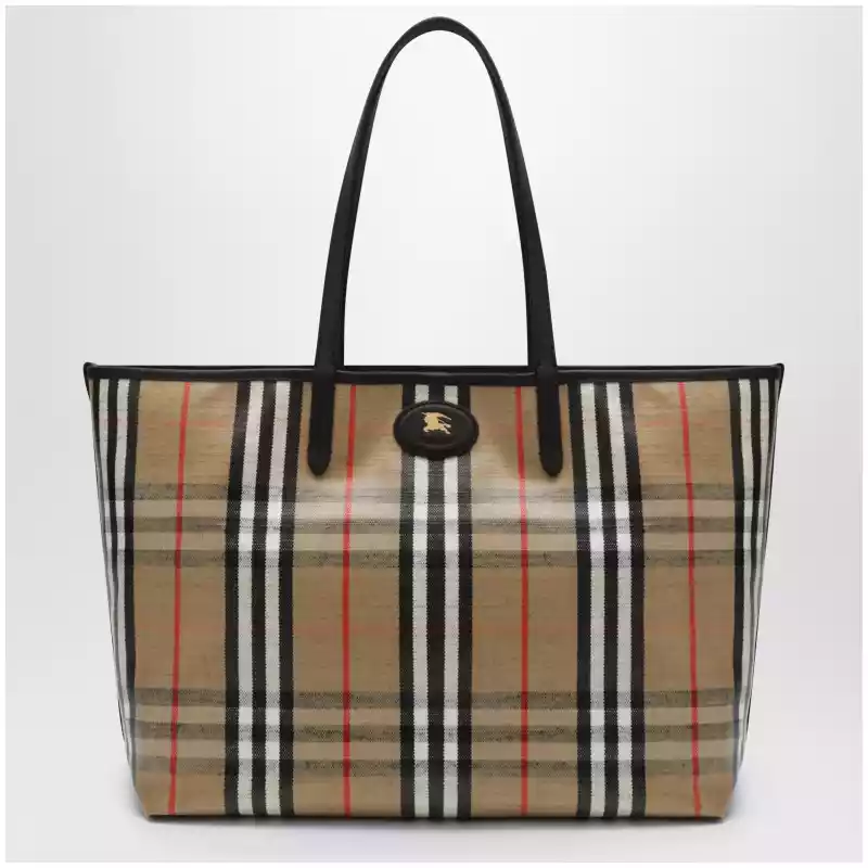 Burberry Medium Highlands Tote bag in Check pattern