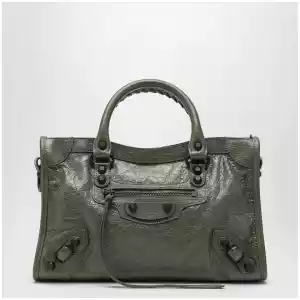 Balenciaga Le City small tote bag in military green
