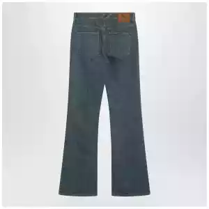 Burberry Mid-blue jeans with Check-pattern pocket