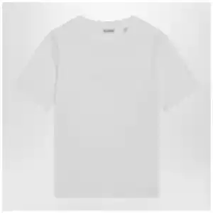 Burberry White T-shirt with embroidered logo