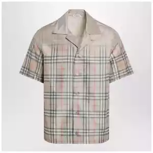 Burberry Beige shirt with shaded Check pattern