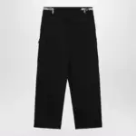 Burberry Black cotton cargo trousers