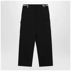 Burberry Black cotton cargo trousers