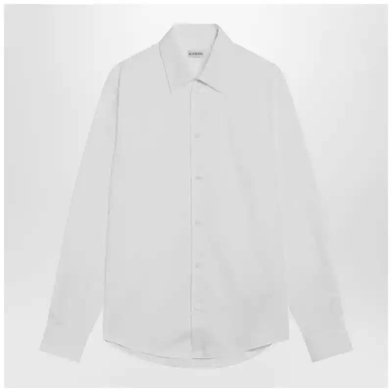 Burberry White cotton poplin shirt