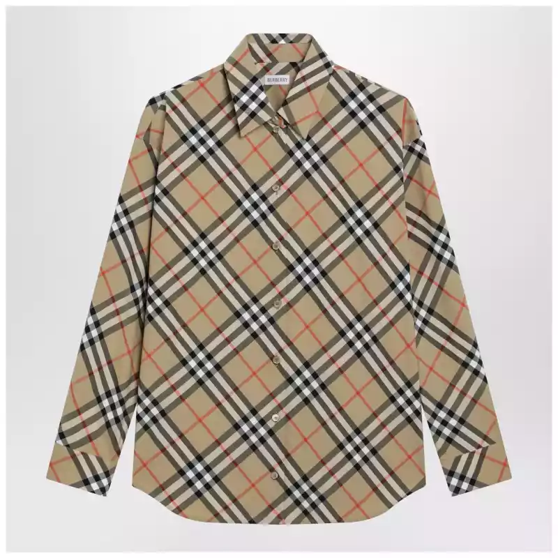 Burberry Beige shirt with Check pattern