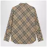 Burberry Beige shirt with Check pattern