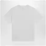 Burberry White cotton Check T-shirt with Knight Stamp