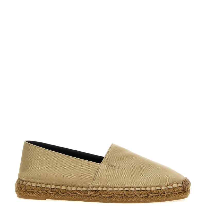 Saint Laurent Logo Embroidery Espadrilles