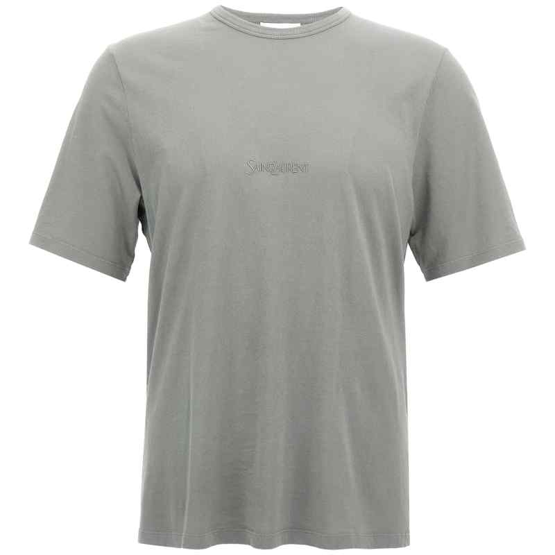 Saint Laurent Logo Embroidery T-shirt