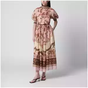 ZIMMERMANN Purple Aster puff-sleeve maxi dress