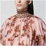 ZIMMERMANN Purple Aster puff-sleeve maxi dress