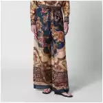 ZIMMERMANN Aster navy Jacobean trousers