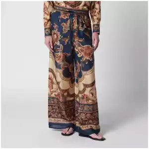 ZIMMERMANN Aster navy Jacobean trousers