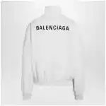 Balenciaga Women's Back track jacket in white technical polyester