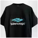 Balenciaga Oversized washed black 3B T-shirt