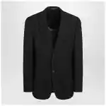 Balenciaga Black single-breasted wool jacket