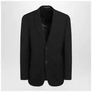 Balenciaga Black single-breasted wool jacket
