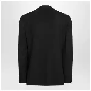 Balenciaga Single-breasted black wool jacket