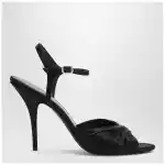 Balenciaga Black Dynastie satin sandals