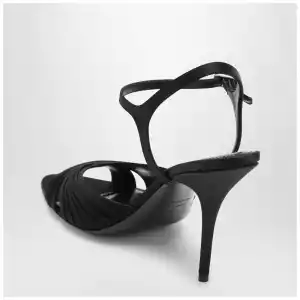Balenciaga Black Dynastie satin sandals