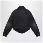 Balenciaga Navy blue jacket with curved waist