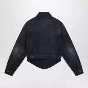 Balenciaga Navy blue jacket with curved waist