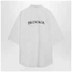 Balenciaga White Masking Tape shirt