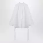 Balenciaga White cotton shirt with lace-up details