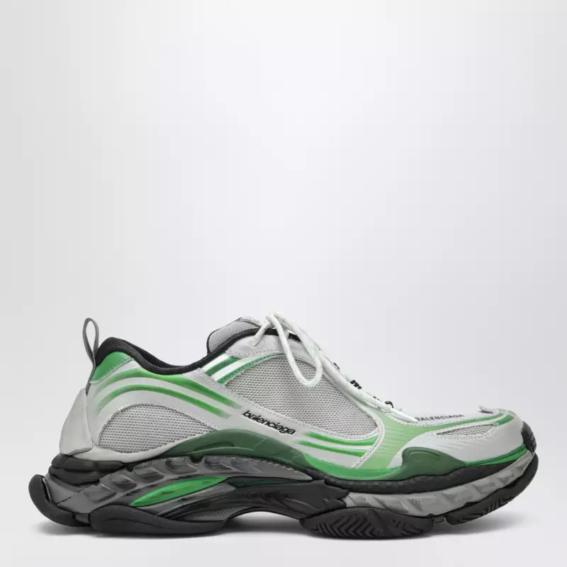 865849WTRS2_S_BALEN-1133.a Balenciaga Triple S.2 sneakers in grey/green polyurethane