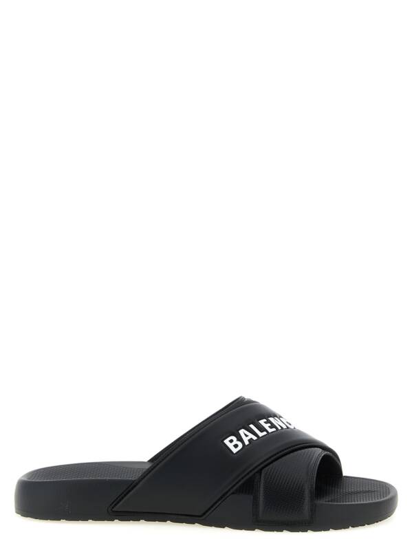 Balenciaga Sporty Pool Slides