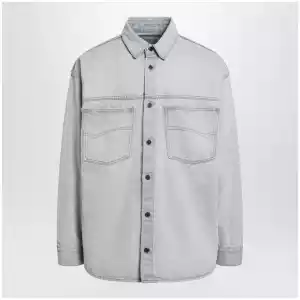 Balenciaga Light blue cotton denim shirt