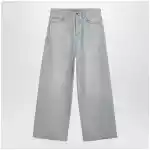 Balenciaga Light blue wide-leg denim jeans