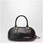 Balenciaga Bolero Mini bowling bag in black leather